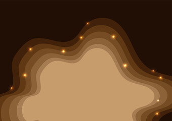 Contour line abstract earth brown wave shiny background