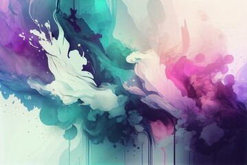 wallpaper, glass texture, pastel tones, ink style, blurry, AI Generated