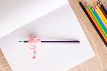 Pencil holder for fine motor skills