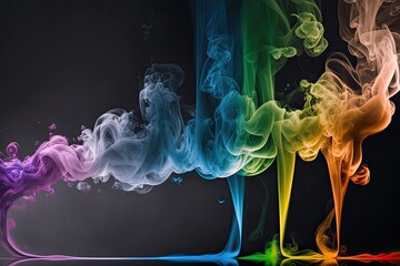 Fototapeta premium Colorful smoke background