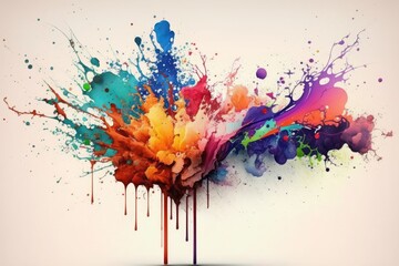 abstract background with splashes