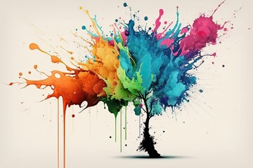 Fototapeta premium abstract background with splashes