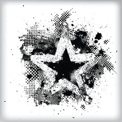 Modern design with grunge elements . Vector