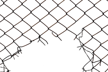 Background of metal mesh or wire on a white background. hole