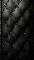 Naklejka premium black leather texture - generative ai