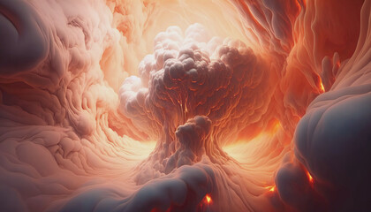 Abstract smoky background.AI generated.