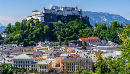 View of the town of Salzburg