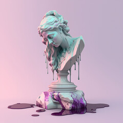 human statue marble paint