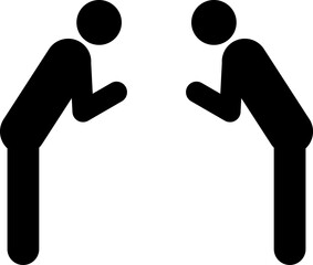Japanese greetings bowing men's and women's vector illustration. Business image