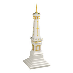 3D Model Illustration of Jogja Monument: Jogja Iconic Landmark in Digital Art