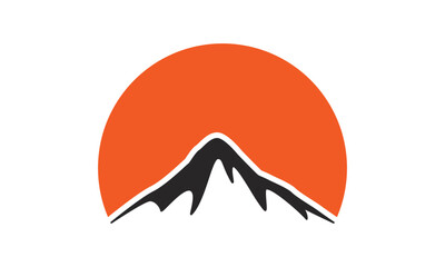 Mountain Logo Design Template Inspiration, Vector Illustration.