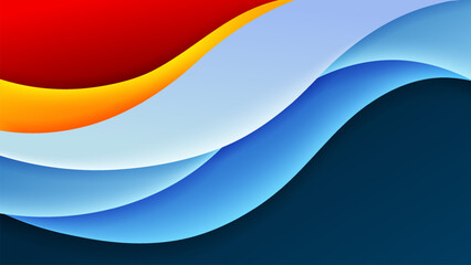 Vector abstract background with soft gradient colo and dynamic shadow on background. vector for wallpaper. Eps 10