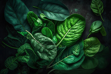 Obraz premium green leaves