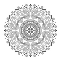 mandala design black look all are vector