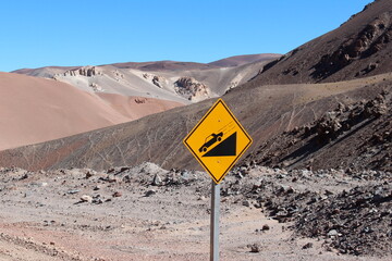 CARTEL BAJADA PELIGROSSA
