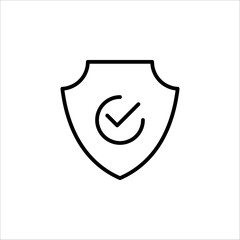 security vector icon. Shield security icon. Lock security icon. vector illustration isolated on white background.