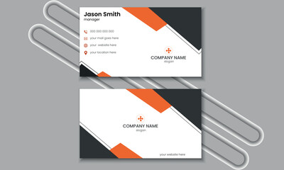 Modern and simple business card design. Vector design formal