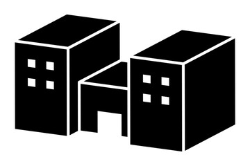 建物立体シルエット