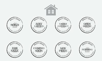 Real Estate Watermarks, Real Estate Badges, Realtor Logo, Sold Watermark, Just Listed Realtor Watermark, Open House Watermark