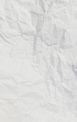 Abstract creased or wrinkled or crumbled white and gray paper texture background, Old and stained white or grey paper with grainy and wrinkled or crumbled stains.