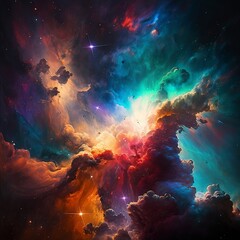 Obraz na płótnie Canvas Space of space- Colourful, space