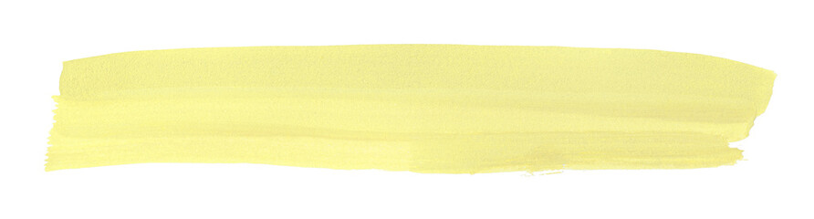 light yellow brush isolated on watercolor transparent background light yellow, png