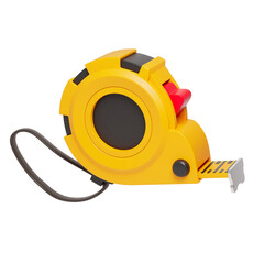 Retractable tape measure tool.3D rendering
