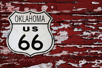 Oklahoma US 66 route sign