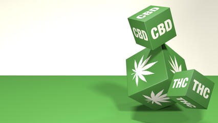 Cannabis Produkt Präsentation Banner Design Vorlage
