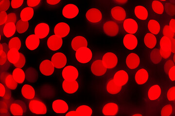 Abstract red bokeh lights