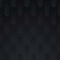 Black background with elegant ornaments, Luxury Seamless pattern