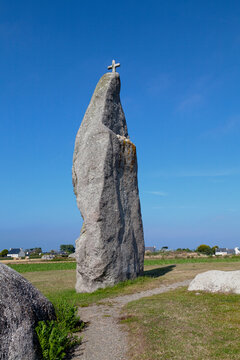Menhir of Men Marz in Brignogan-Plages