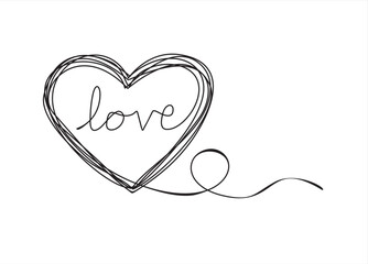 Heart with inscription  