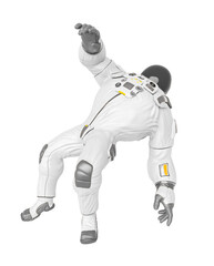 astronaut cartoon is floating back