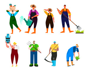 Bundle of many career character 2 sets, 8 poses of various professions, lifestyles,