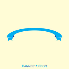 vector icon with blue domination color ribbon, very perfect to be used as material for your current project