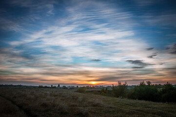Meadow and river Goryn are located in Ukraine, Rivne region.