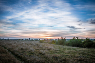 Meadow and river Goryn are located in Ukraine, Rivne region.