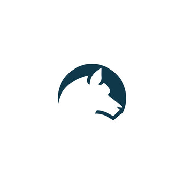 dog silhouette symbol animal logo pet logo design, graphic, minimalist.logo