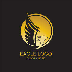 Eagle Logo design. Fly Eagle Logo design vector inspiration