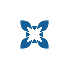 four leaf luck symbol luck logo a design, graphic, minimalist.logo