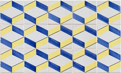 Colorful geometric tiles pattern