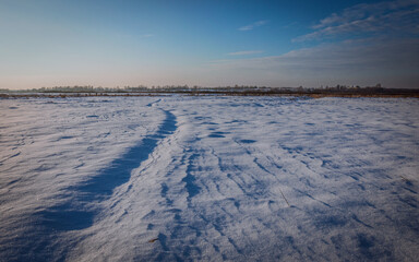 Meadow and river Goryn are located in Ukraine, Rivne region.