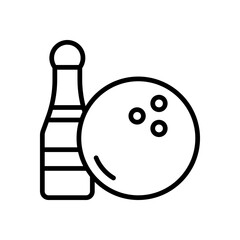 bowling icon for your website design, logo, app, UI. 