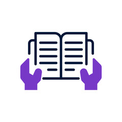 reading icon for your website design, logo, app, UI. 