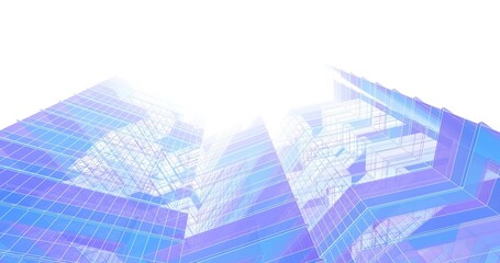 abstract architecture 3d rendering 3d illustration