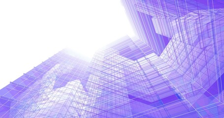 abstract architecture 3d rendering 3d illustration