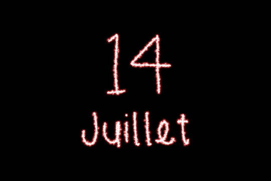 14 Juillet made of sparks