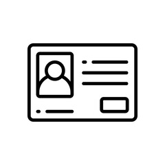 id card icon for your website design, logo, app, UI. 