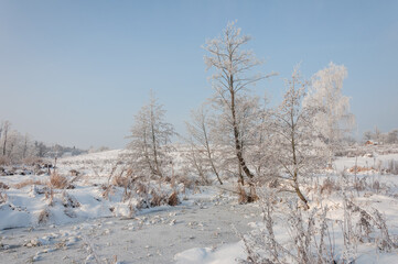 Winter is enchanting with its snow, the crunch of frost, covered the villages and towns.